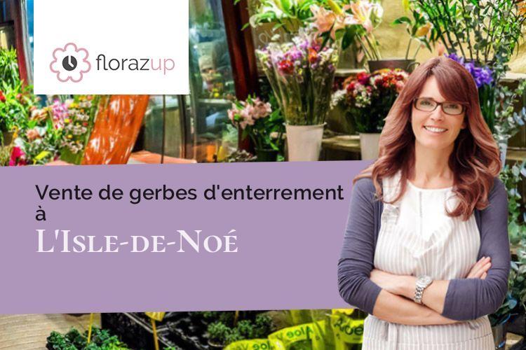 compositions de fleurs pour une crémation à L'Isle-de-Noé (Gers/32300)