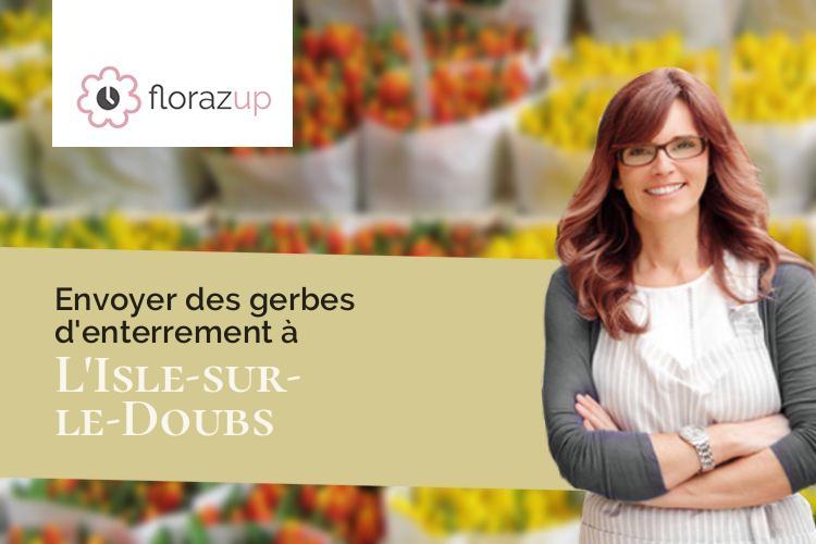 fleurs deuil pour une crémation à L'Isle-sur-le-Doubs (Doubs/25250)