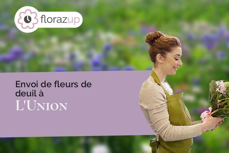 compositions de fleurs pour des funérailles à L'Union (Haute-Garonne/31240)