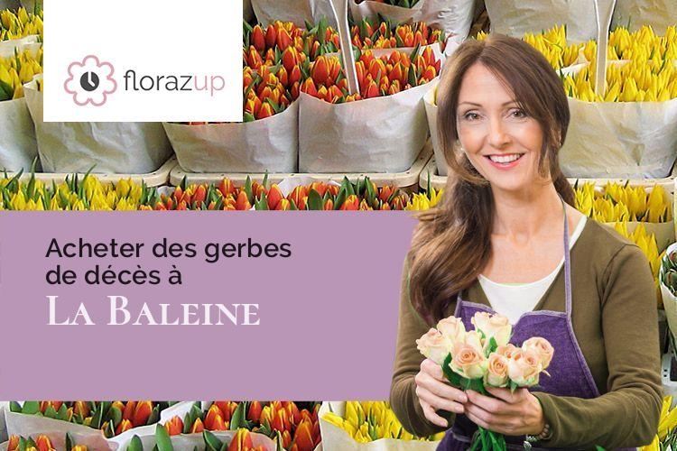couronnes florales pour un décès à La Baleine (Manche/50450)