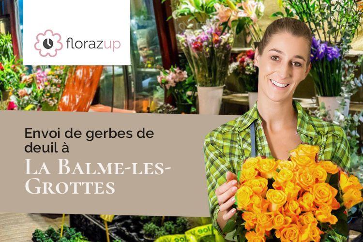 compositions florales pour des funérailles à La Balme-les-Grottes (Isère/38390)