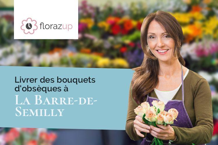 couronnes florales pour des funérailles à La Barre-de-Semilly (Manche/50810)