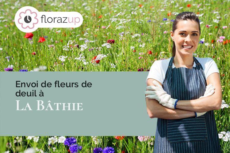 coeur de fleurs pour une crémation à La Bâthie (Savoie/73540)