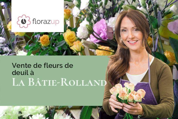 créations florales pour un enterrement à La Bâtie-Rolland (Drôme/26160)