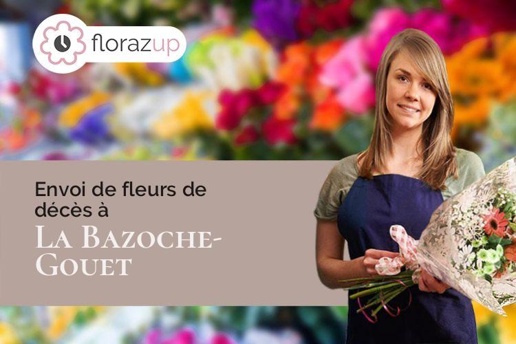 fleurs deuil pour un deuil à La Bazoche-Gouet (Eure-et-Loir/28330)