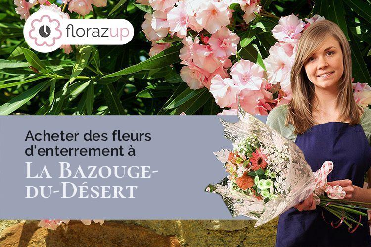 compositions florales pour des obsèques à La Bazouge-du-Désert (Ille-et-Vilaine/35420)