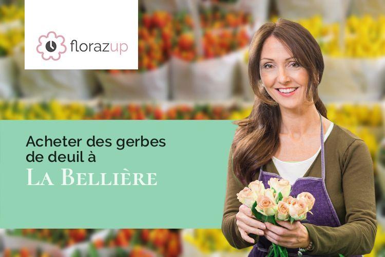 créations de fleurs pour un décès à La Bellière (Orne/61570)
