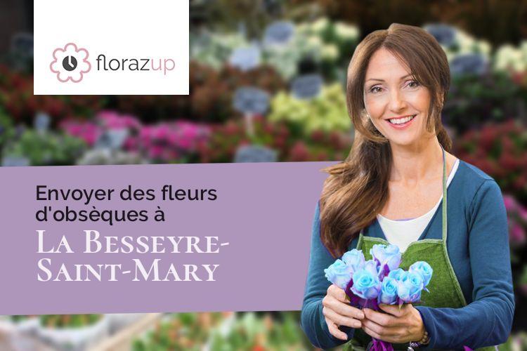 coeurs de fleurs pour un enterrement à La Besseyre-Saint-Mary (Haute-Loire/43170)