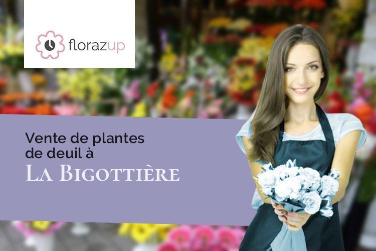 compositions florales pour des obsèques à La Bigottière (Mayenne/53240)