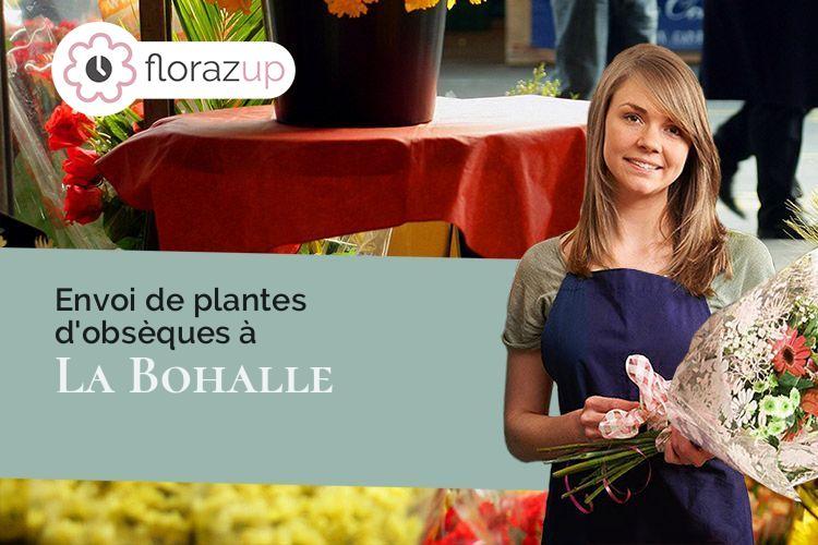 gerbes de fleurs pour des obsèques à La Bohalle (Maine-et-Loire/49800)