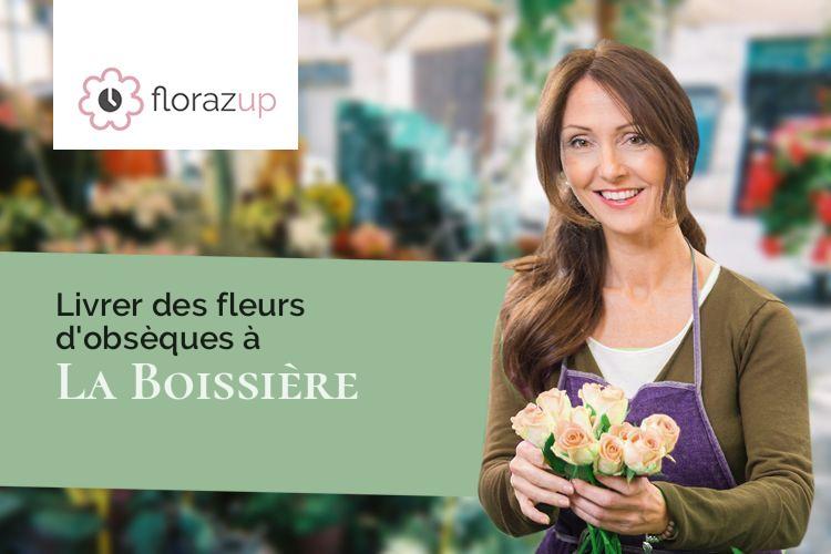 coeurs de fleurs pour un deuil à La Boissière (Eure/27220)