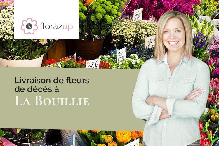 créations florales pour un enterrement à La Bouillie (Côtes-d'Armor/22240)