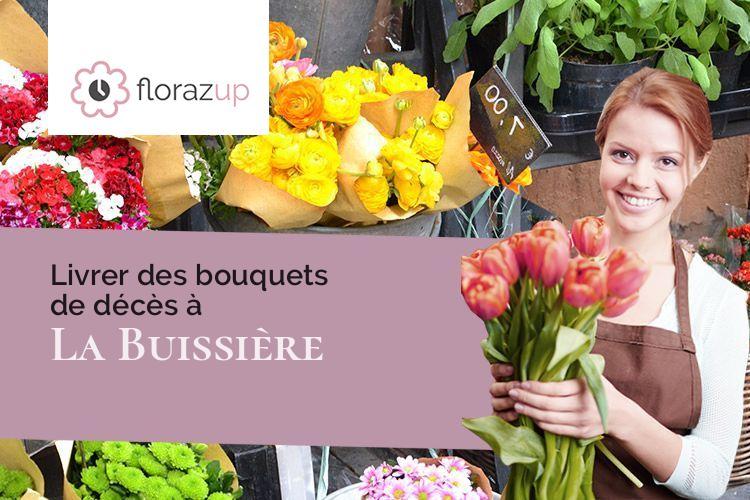 coeurs de fleurs pour un décès à La Buissière (Isère/38530)