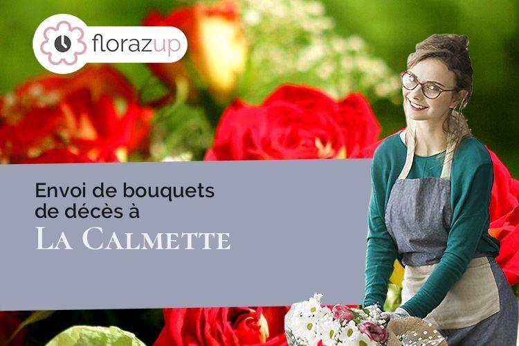 bouquets de fleurs pour un décès à La Calmette (Gard/30190)