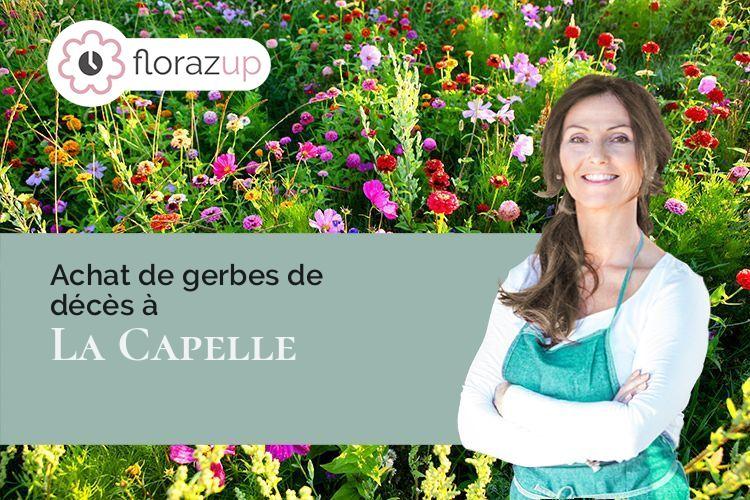 couronnes florales pour un décès à La Capelle (Aisne/02260)