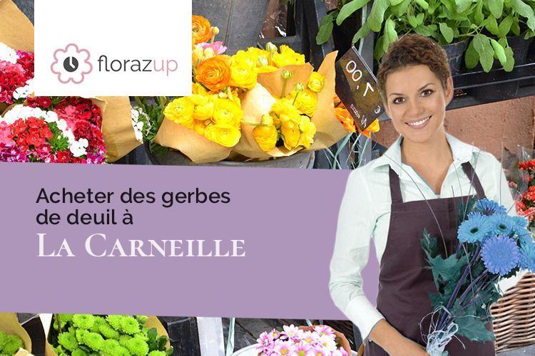 coeurs de fleurs pour un deuil à La Carneille (Orne/61100)