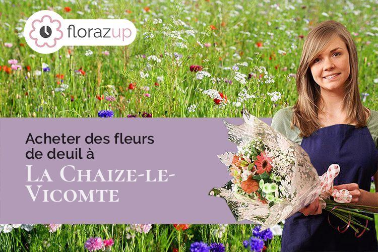 créations de fleurs pour un décès à La Chaize-le-Vicomte (Vendée/85310)