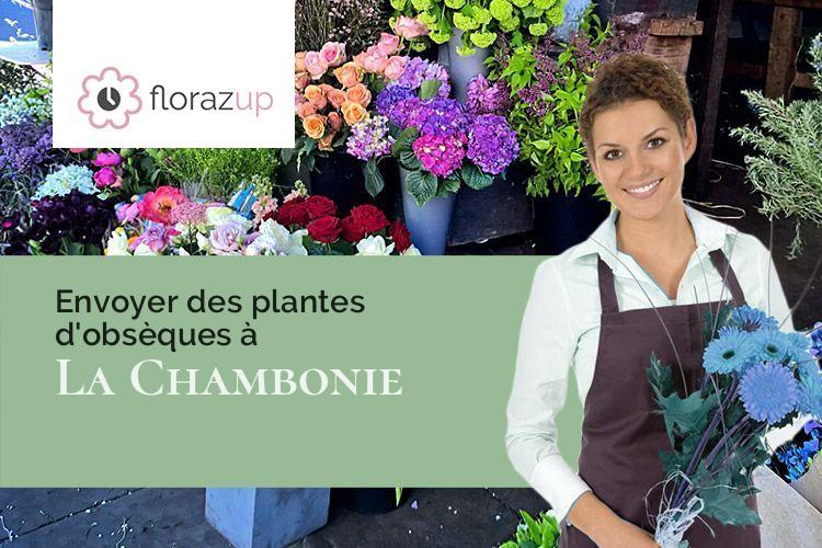 créations florales pour des obsèques à La Chambonie (Loire/42440)