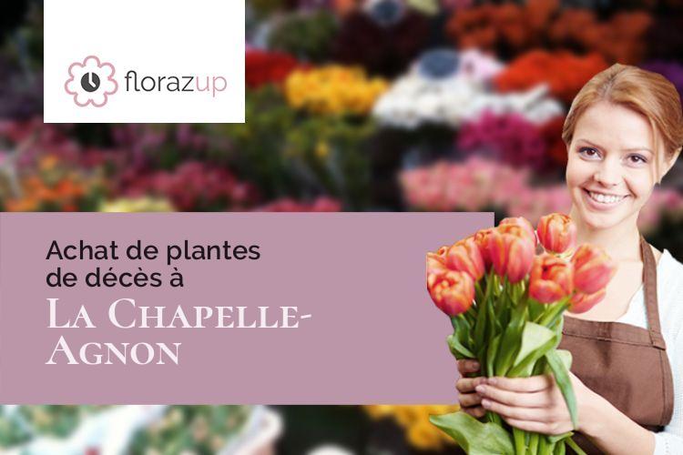 fleurs deuil pour des obsèques à La Chapelle-Agnon (Puy-de-Dôme/63590)