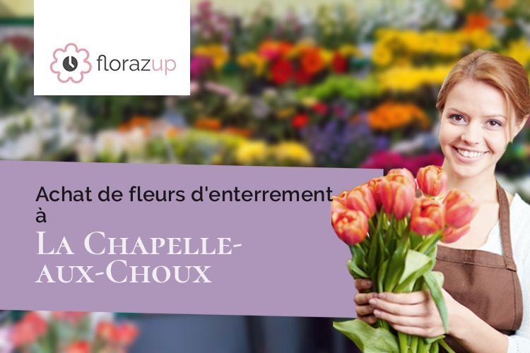 gerbes de fleurs pour des obsèques à La Chapelle-aux-Choux (Sarthe/72800)