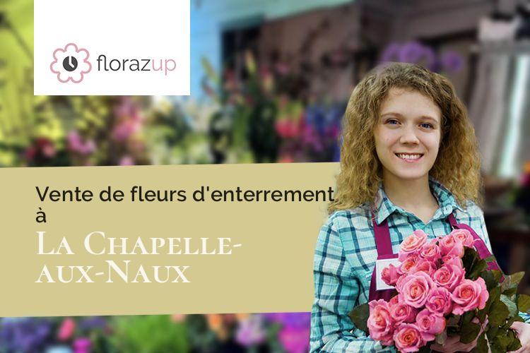 compositions florales pour des funérailles à La Chapelle-aux-Naux (Indre-et-Loire/37130)