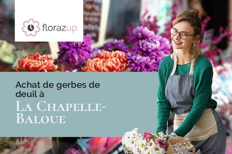 créations de fleurs pour un enterrement à La Chapelle-Baloue (Creuse/23160)