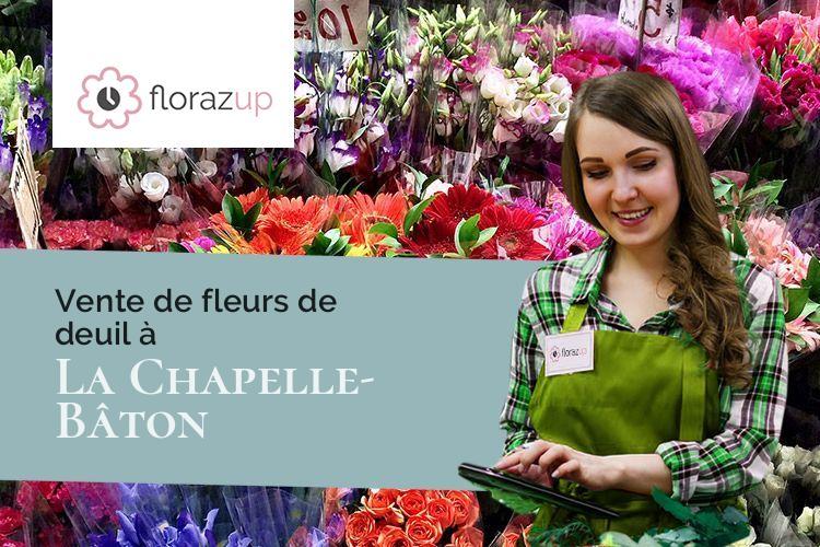 coupes de fleurs pour un deuil à La Chapelle-Bâton (Deux-Sèvres/79220)