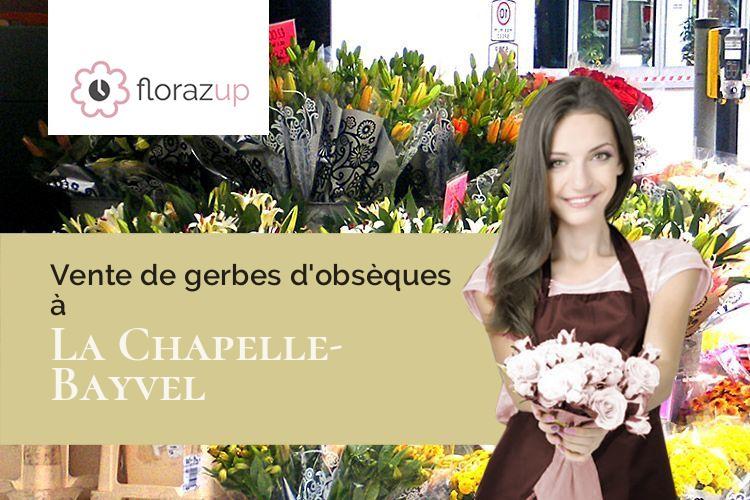 coeurs de fleurs pour un enterrement à La Chapelle-Bayvel (Eure/27260)