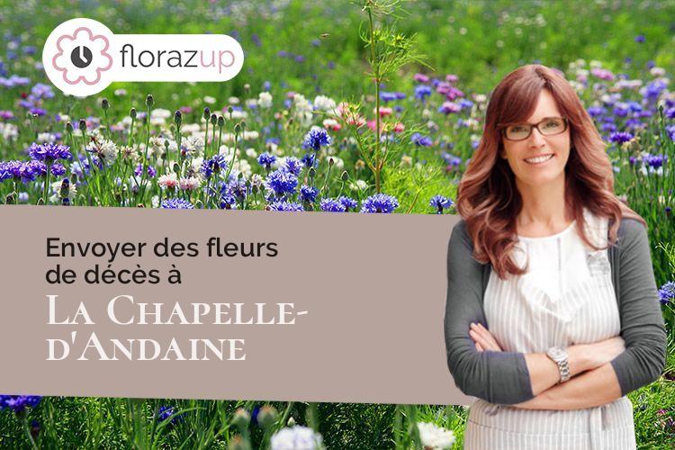 créations de fleurs pour des funérailles à La Chapelle-d'Andaine (Orne/61140)