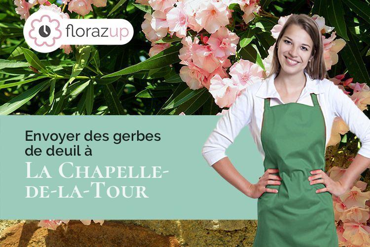 couronnes florales pour des obsèques à La Chapelle-de-la-Tour (Isère/38110)