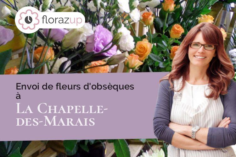 couronnes florales pour un enterrement à La Chapelle-des-Marais (Loire-Atlantique/44410)