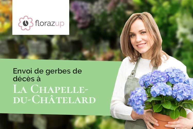 coeurs de fleurs pour un enterrement à La Chapelle-du-Châtelard (Ain/01240)
