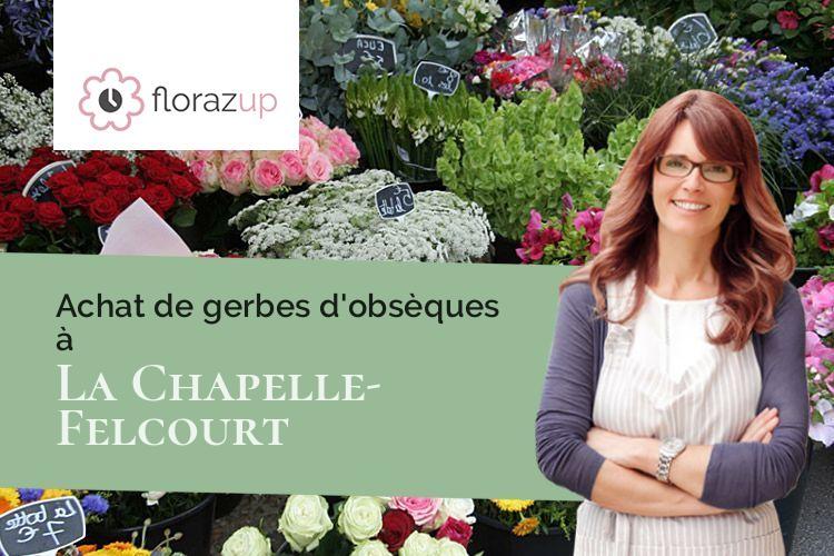 compositions de fleurs pour une crémation à La Chapelle-Felcourt (Marne/51800)