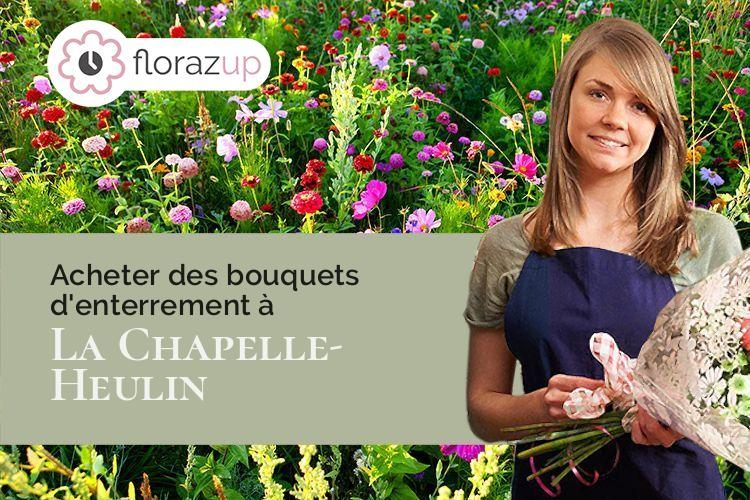 couronnes florales pour un deuil à La Chapelle-Heulin (Loire-Atlantique/44330)
