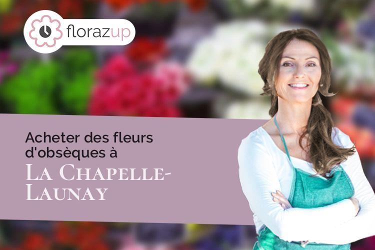 compositions de fleurs pour un enterrement à La Chapelle-Launay (Loire-Atlantique/44260)