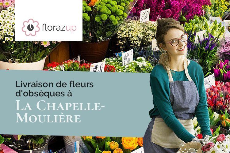 bouquets de fleurs pour des funérailles à La Chapelle-Moulière (Vienne/86210)