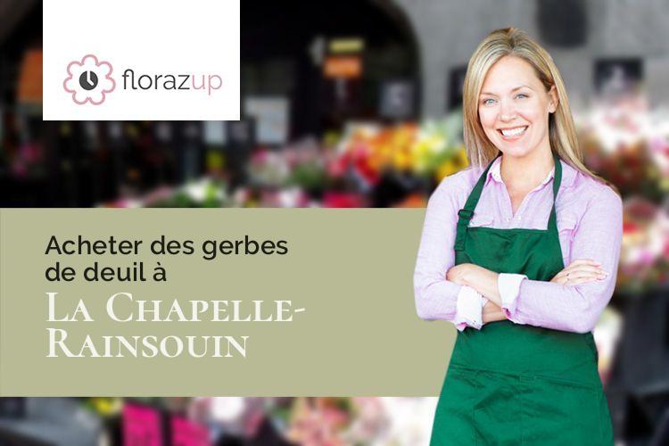 compositions de fleurs pour des obsèques à La Chapelle-Rainsouin (Mayenne/53150)