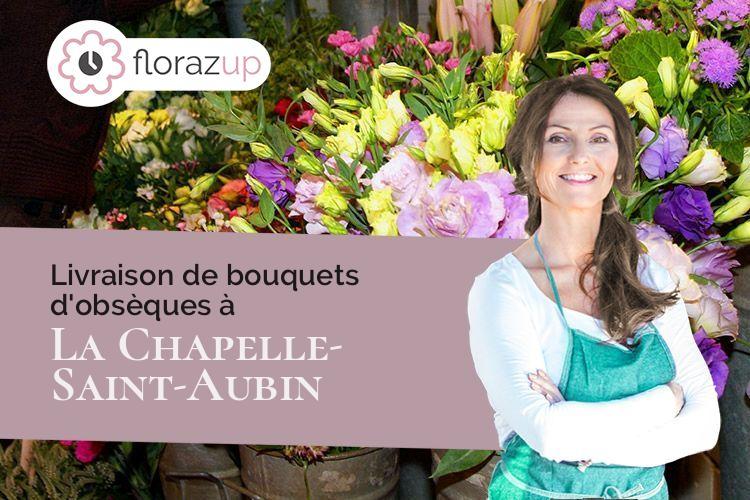 compositions de fleurs pour un décès à La Chapelle-Saint-Aubin (Sarthe/72650)