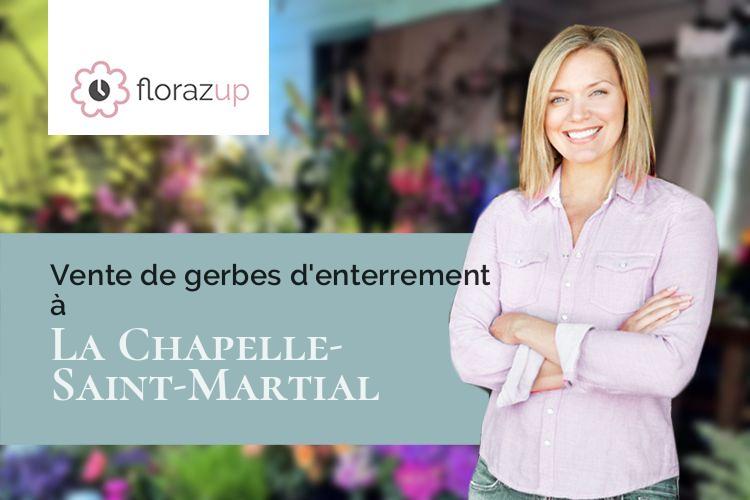 compositions de fleurs pour un décès à La Chapelle-Saint-Martial (Creuse/23250)