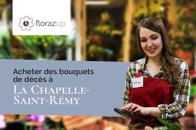 compositions de fleurs pour un enterrement à La Chapelle-Saint-Rémy (Sarthe/72160)