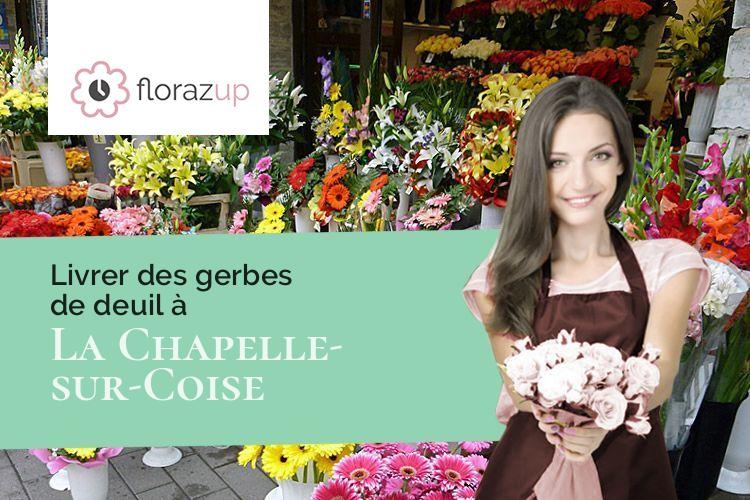 coeurs de fleurs pour des obsèques à La Chapelle-sur-Coise (Rhône/69590)