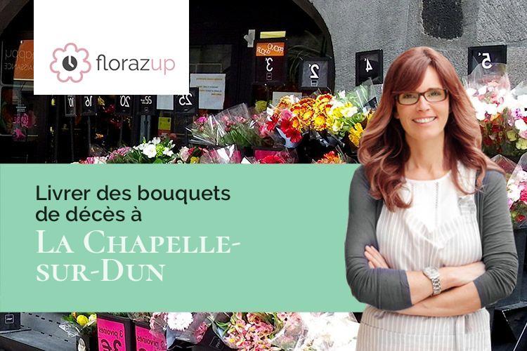 gerbes de fleurs pour un deuil à La Chapelle-sur-Dun (Seine-Maritime/76740)