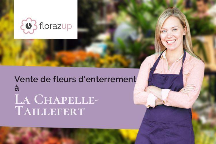 fleurs deuil pour un enterrement à La Chapelle-Taillefert (Creuse/23000)