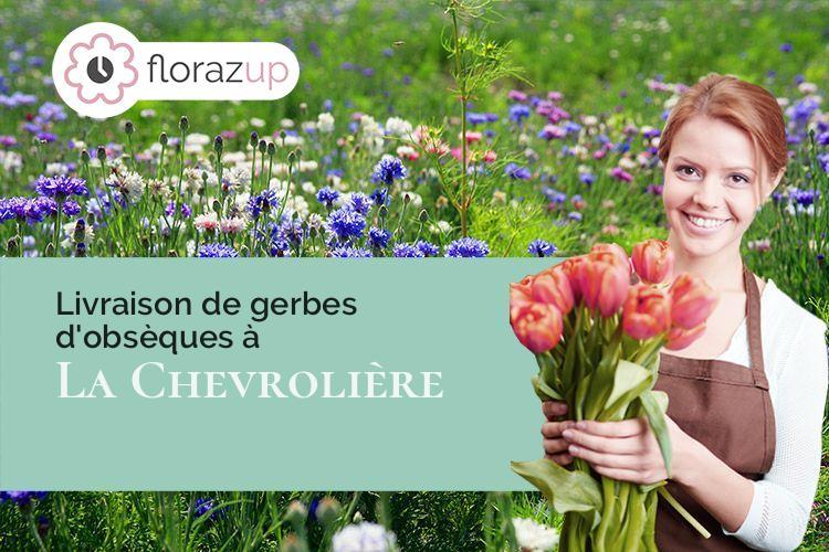 coeur de fleurs pour des funérailles à La Chevrolière (Loire-Atlantique/44118)