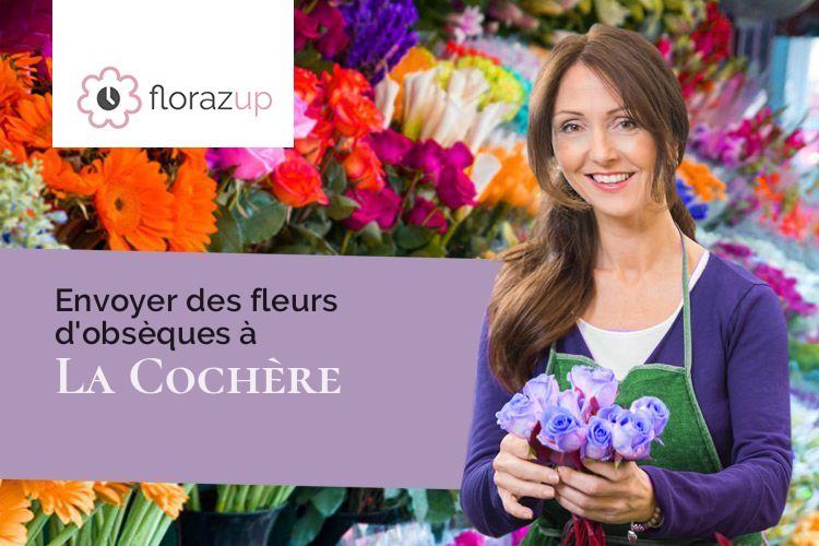 fleurs deuil pour un deuil à La Cochère (Orne/61310)
