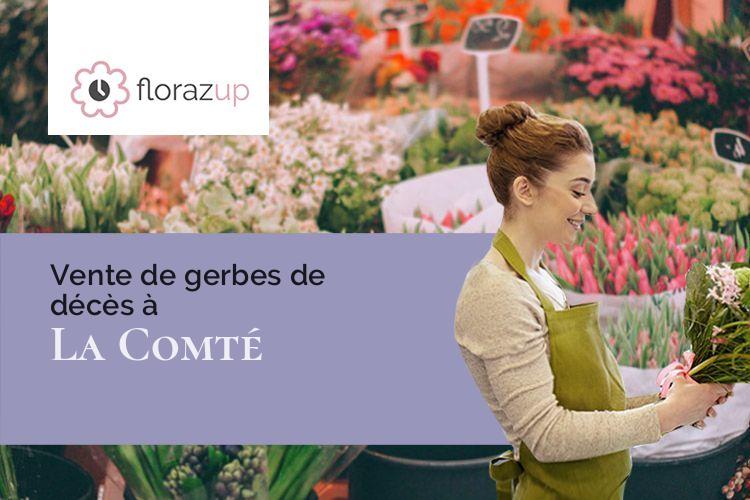 créations florales pour un décès à La Comté (Pas-de-Calais/62150)