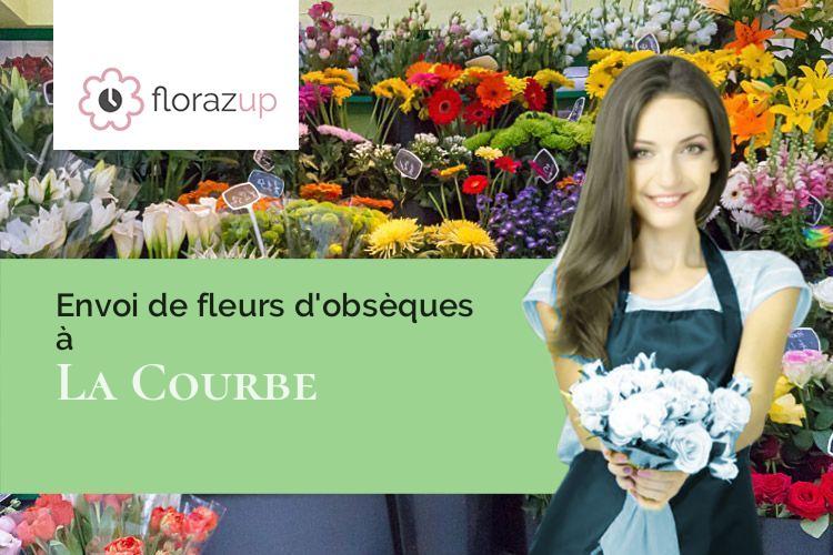 coupes de fleurs pour un décès à La Courbe (Orne/61150)