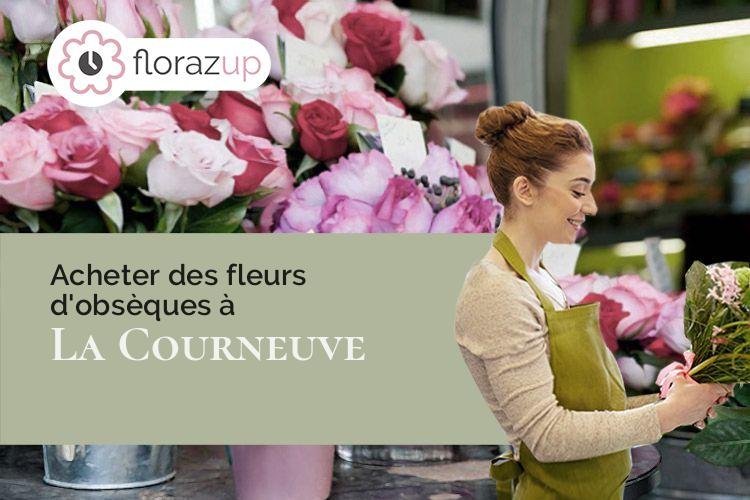 fleurs deuil pour un décès à La Courneuve (Seine-Saint-Denis/93120)