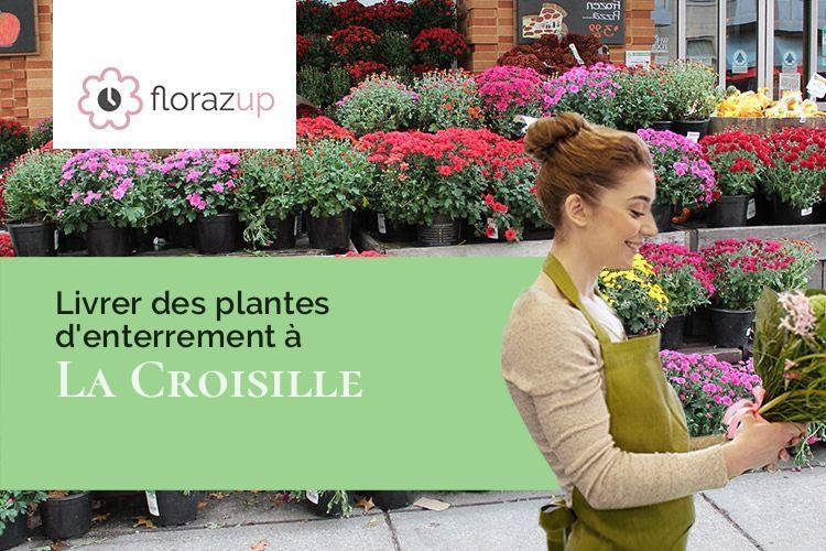 compositions florales pour des obsèques à La Croisille (Eure/27190)