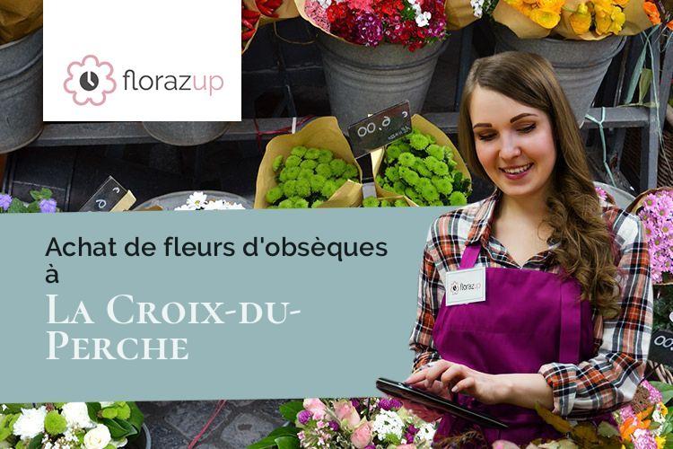 créations florales pour un décès à La Croix-du-Perche (Eure-et-Loir/28480)